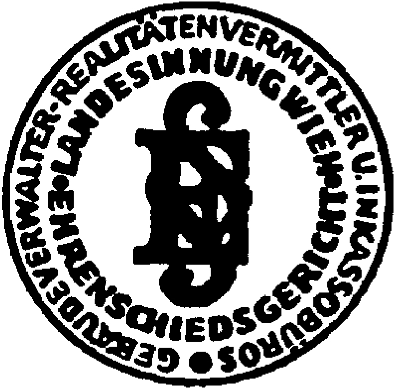 Logo: Gebäudeverwalter - Realitätenvermittler u. Inkassobüros, Landesinnung Wien, Ehrenschiedsgericht